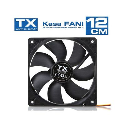 TX TXCCF12BK 12cm Sessiz Kasa Fanı