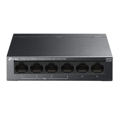 Tp-Link 6Port 10/100 Mbps 4xPoE 65W(LS106P)