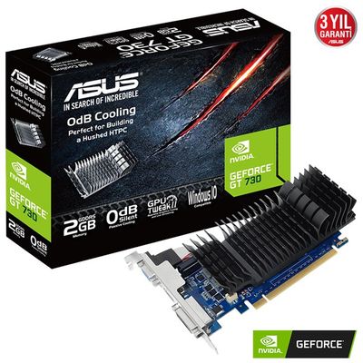 Asus GeForce GT 730 2GB GDDR5 Vga Dvi Hdmi 64Bit