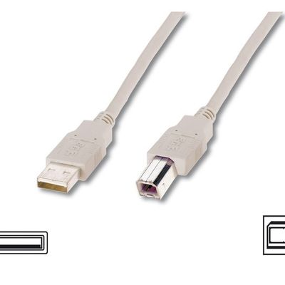 Digitus Yazıcı Kablosu Bej USB 2.0 (3m)