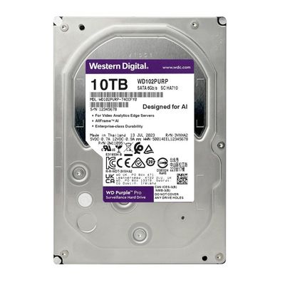 WD Purple Pro 10TB 7200Rpm 512MB -WD102PURP