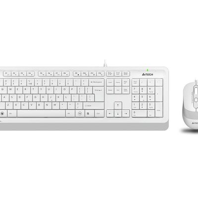 A4-Tech Kablolu Set Beyaz (F1010-B)