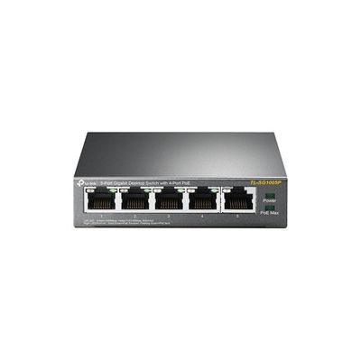 Tp-Link 5Port Gigabit 4xPoE 65W (TL-SG1005P)