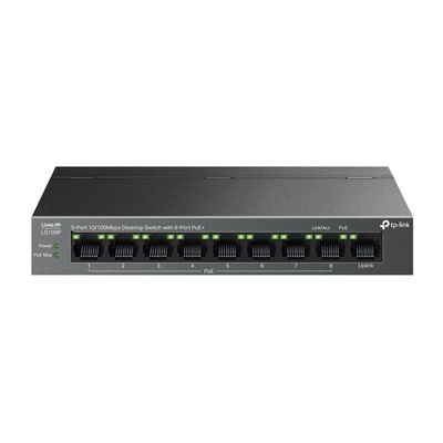 Tp-Link 9Port 10/100Mbps 8xPoE 63W (LS109P)