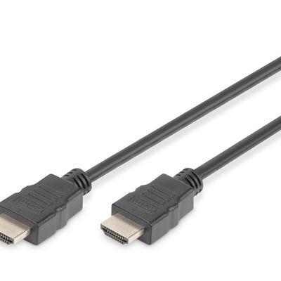 Digitus HDMI Kablo Altın Uçlu Siyah (5m) FHD