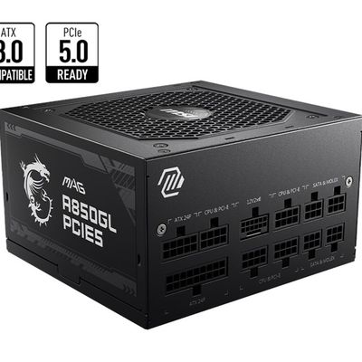 MSI 850W 80+ Gold (MAG A850GL PCIE5) Full Modular