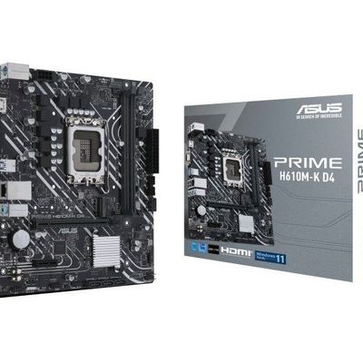 Asus Prime H610M-K D4 1700P Vga Hdmi