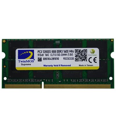 TwinMOS 8GB DDR3 1600MHz (MDD38GB1600N) (NB)