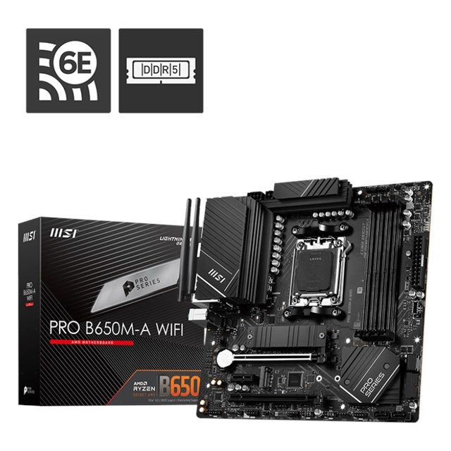 MSI Pro B650M-A Wifi D5 AM5 Hdmi Dp
