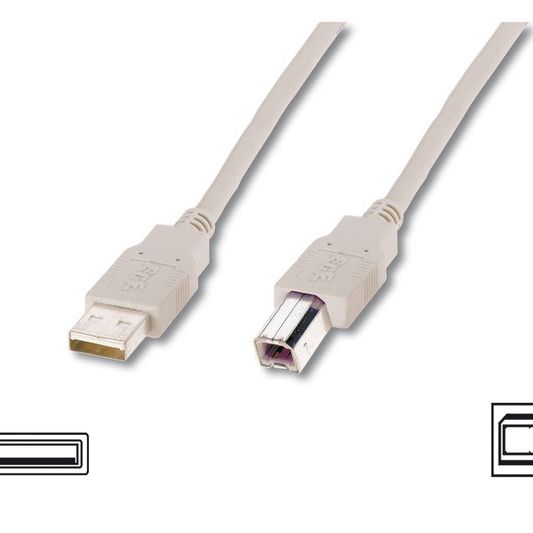 Digitus Yazıcı Kablosu Bej USB 2.0 (3m)