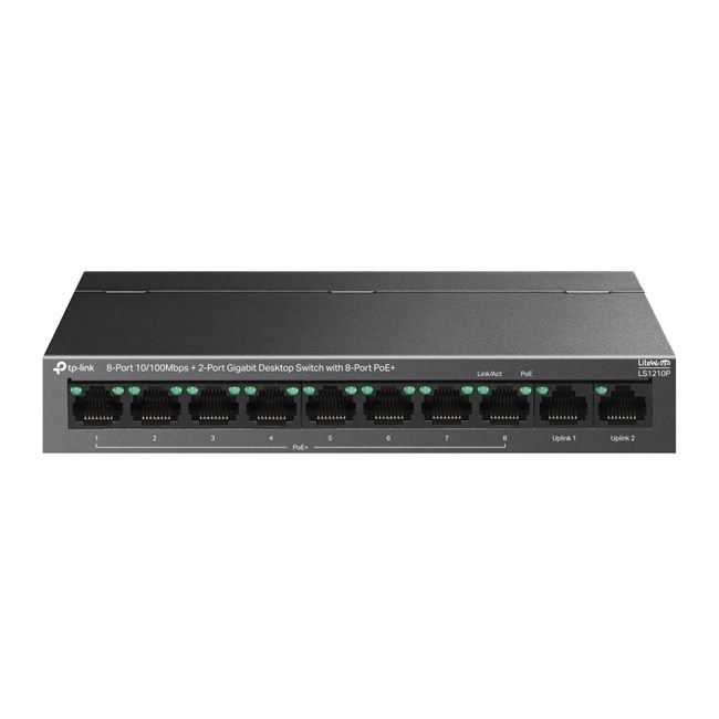 Tp-Link 8Port 10/100 Mbps 96W (LS1210P)