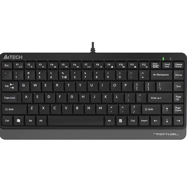 A4-Tech Mini Kablolu Klavye Gri (FK11)