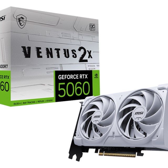 MSI GeForce RTX 5060 8G Ventus 2X OC GD7 Beyaz