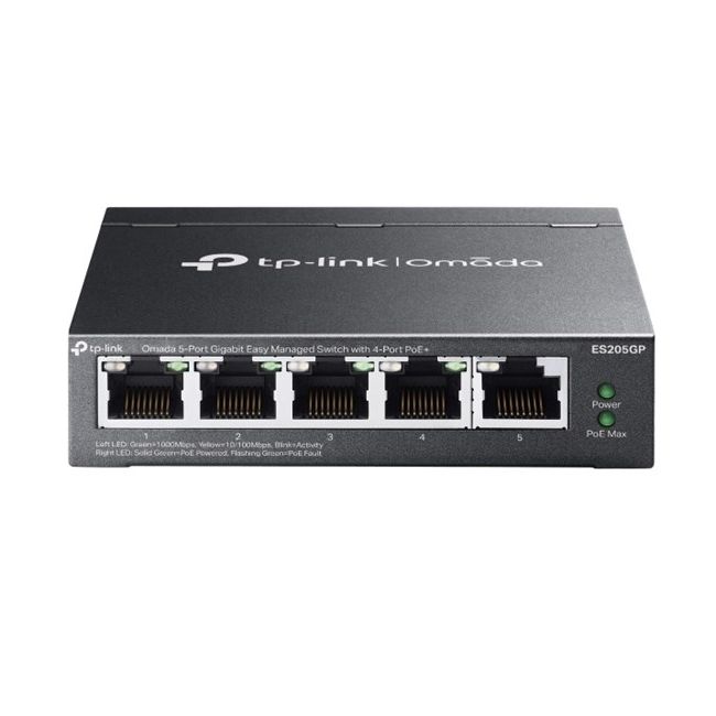 Omada 5Port Gigabit 4xPoE 65W (ES205GP)
