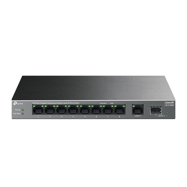 Tp-Link 10Port Gigabit 61W (LS1210GP)
