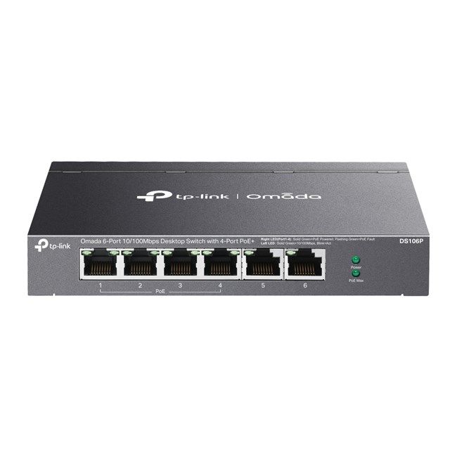 Omada 6Port 10/100Mbps 4xPoE 67W (DS106P)