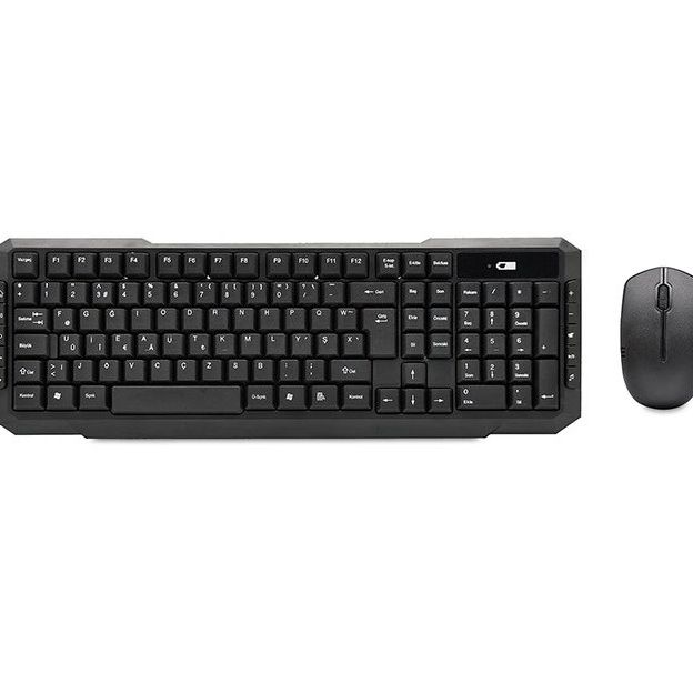 Everest KM-510 Siyah Kablosuz Q Klavye Set