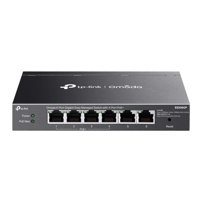 Omada 6Port Gigabit 4xPoE 65W (ES206GP)
