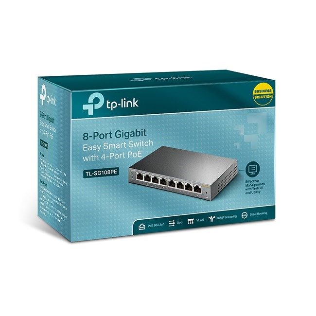 Tp-Link 8Port Gigabit 4xPoE 65W (TL-SG108PE)