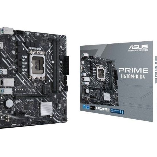 Asus Prime H610M-K D4 1700P Vga Hdmi