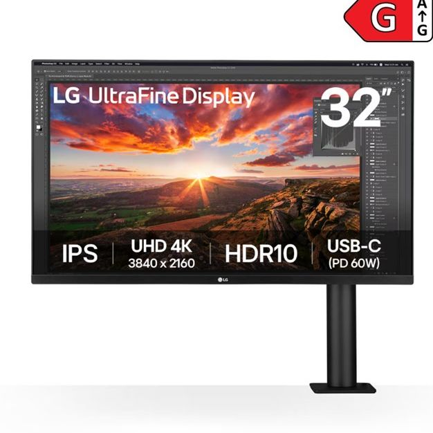 LG 31.5'' 32UN880K-B 4K Ergonomik Stand IPS