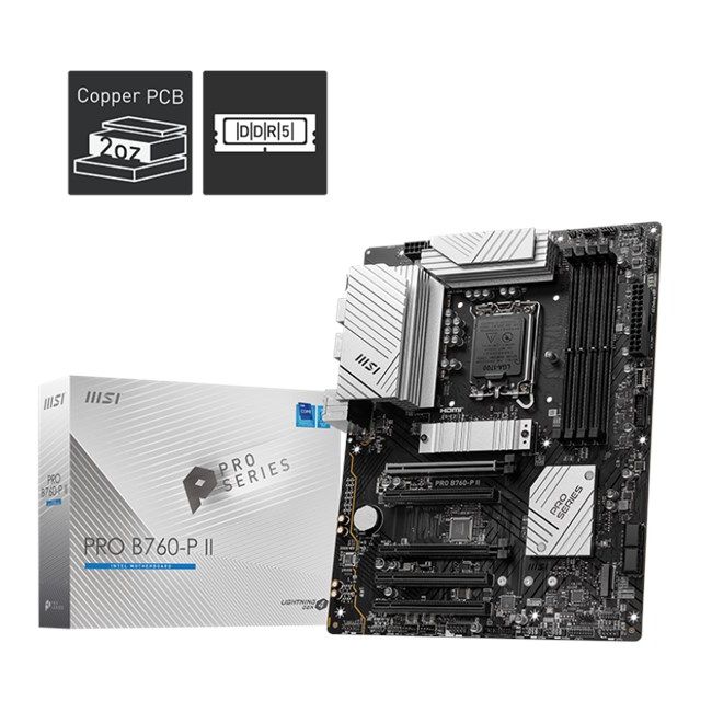 MSI Pro B760-P II D5 1700P Hdmi Dp Type-C