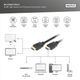 Digitus HDMI Kablo Altın Uçlu Siyah (5m) 4K — görsel 3
