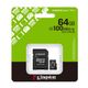 Kingston 64GB Micro SD Gen3 100MB/s SDCS3/64GB — görsel 1
