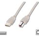 Digitus Yazıcı Kablosu Bej USB 2.0 (3m) — görsel 1
