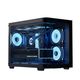 Aerocool P300C Mirror A-RGB Panoramik mATX Siyah — görsel 1