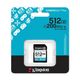 Kingston 512GB SDXC Gen4 200MB/s SDG4/512GB — görsel 1